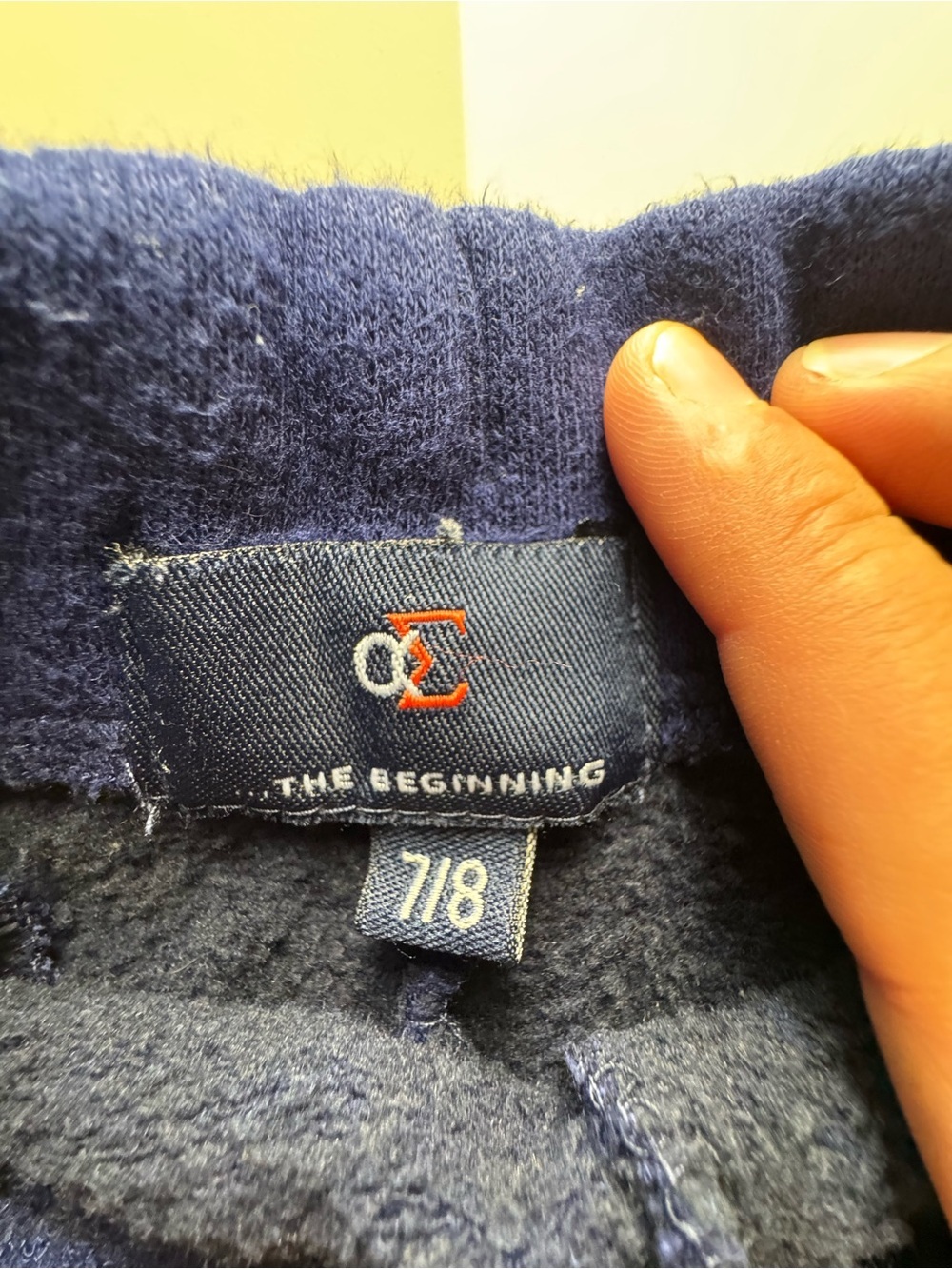 The Beginning Navy Kids Size 7/8 Short - Picture 2 of 4